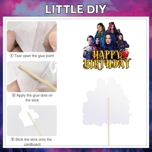 Movie Themed Cupcake Toppers - 13pcs Birthday Party Decorations