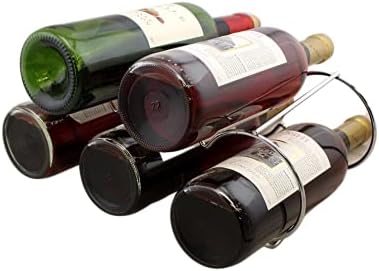 Stackable Wine Rack Bottle Holder in Silver