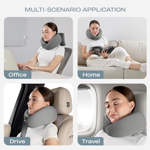 Skechers Memory Foam Travel Pillow for Neck Support