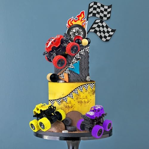 20PCS Truck Cake Toppers Non-Edible Off-road Decoration