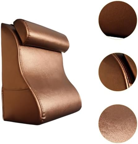 JISADER Headboard Wedge Support Pillows Lightweight Portable Brown