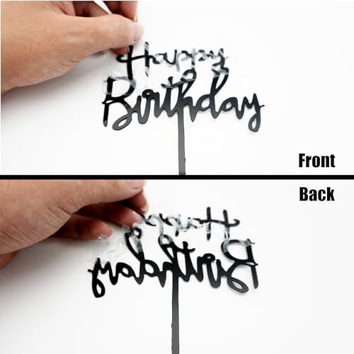 50 PCS Acrylic Birthday Cake Toppers 4 Colors