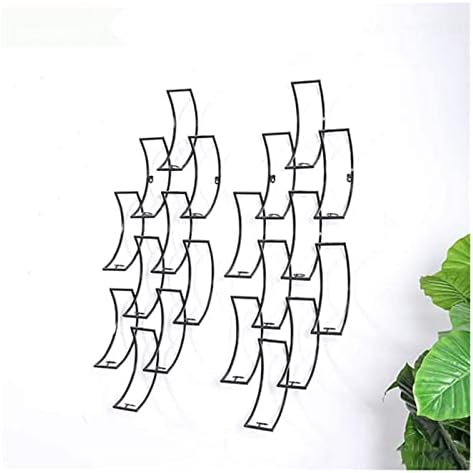 ALDEPO Wall Mounted Wine Rack 10 Bottles Bronze Black