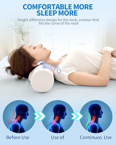 Adjustable Cervical Support Pillow for Neck and Shoulder Relief