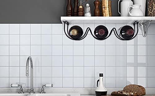 FOMANSH Wall-Mounted Wine Rack - Space-Saving Kitchen Organizer