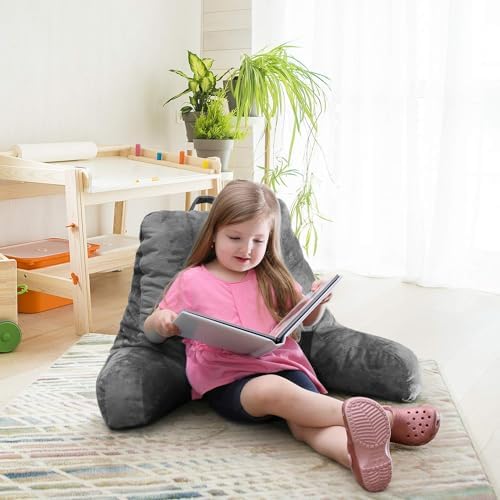 Nestl Reading Pillow with Laptop Lap Desk - Gray