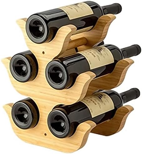 Pimex 5 Bottle Tabletop Wine Rack Holder