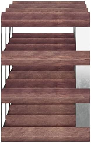 Aisifx 12-Bottle Wine Rack Brown Solid Pine