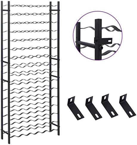 vidaXL Iron Wine Rack 96 Bottle Capacity