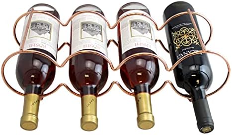 Dependable Industries Rose Gold Wine Rack - 7 Bottle Capacity