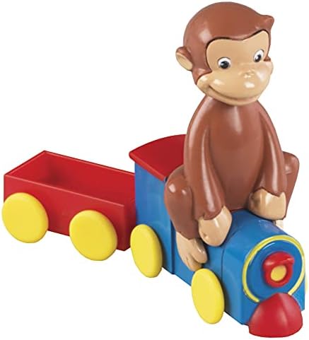 DecoSet Curious George Train Cake Topper 4-Piece Set