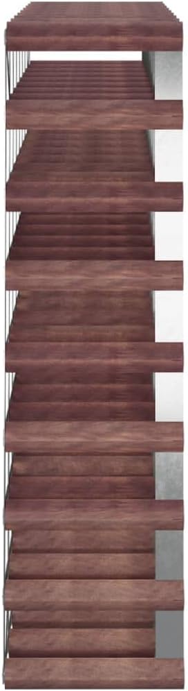 YAFF 72 Bottle Brown Solid Wood Wine Rack 1