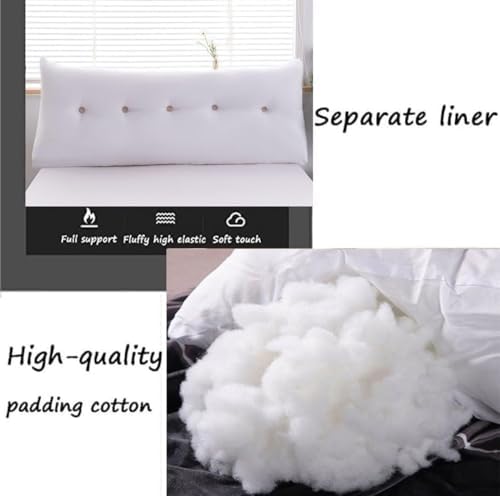 HIOSIEFUO Bed Sofa Triangular Reading Pillow Yellow 100cm