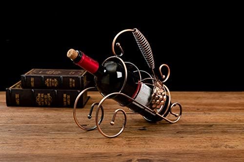 Asian Home Freestanding Wine Rack Copper Metal Design
