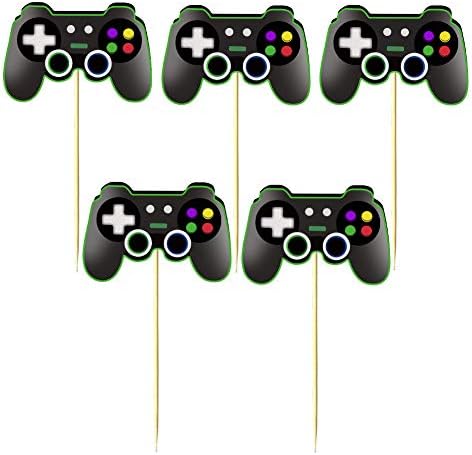Mity Rain Video Game Controller Cupcake Toppers 24pcs