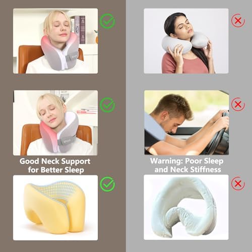 SPUER 2in1 Ergonomic Travel Neck Pillow