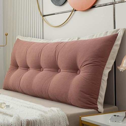 HIOSIEFUO Red Long Back Pillow with Washable Cover