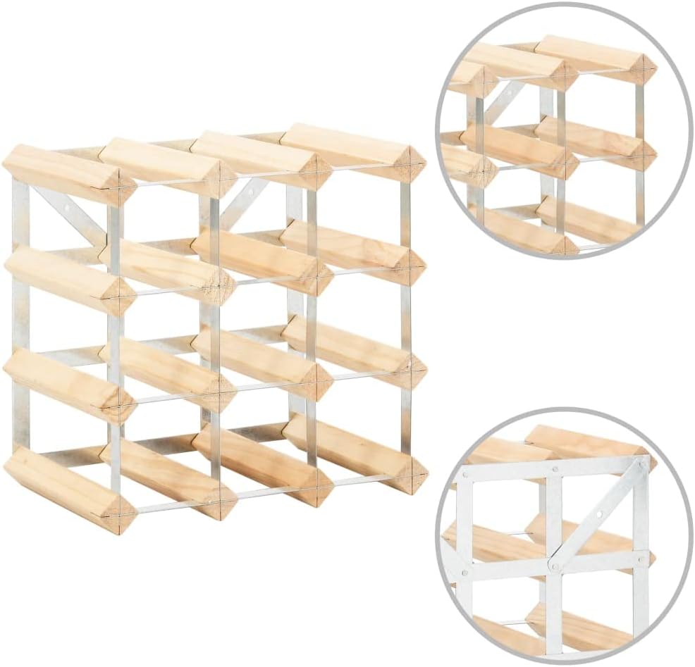 BIGBARLEY Freestanding Wine Rack for 12 Bottles