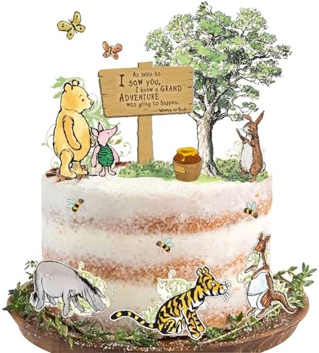 Winnie Cake Toppers 13pcs Baby Shower Decorations