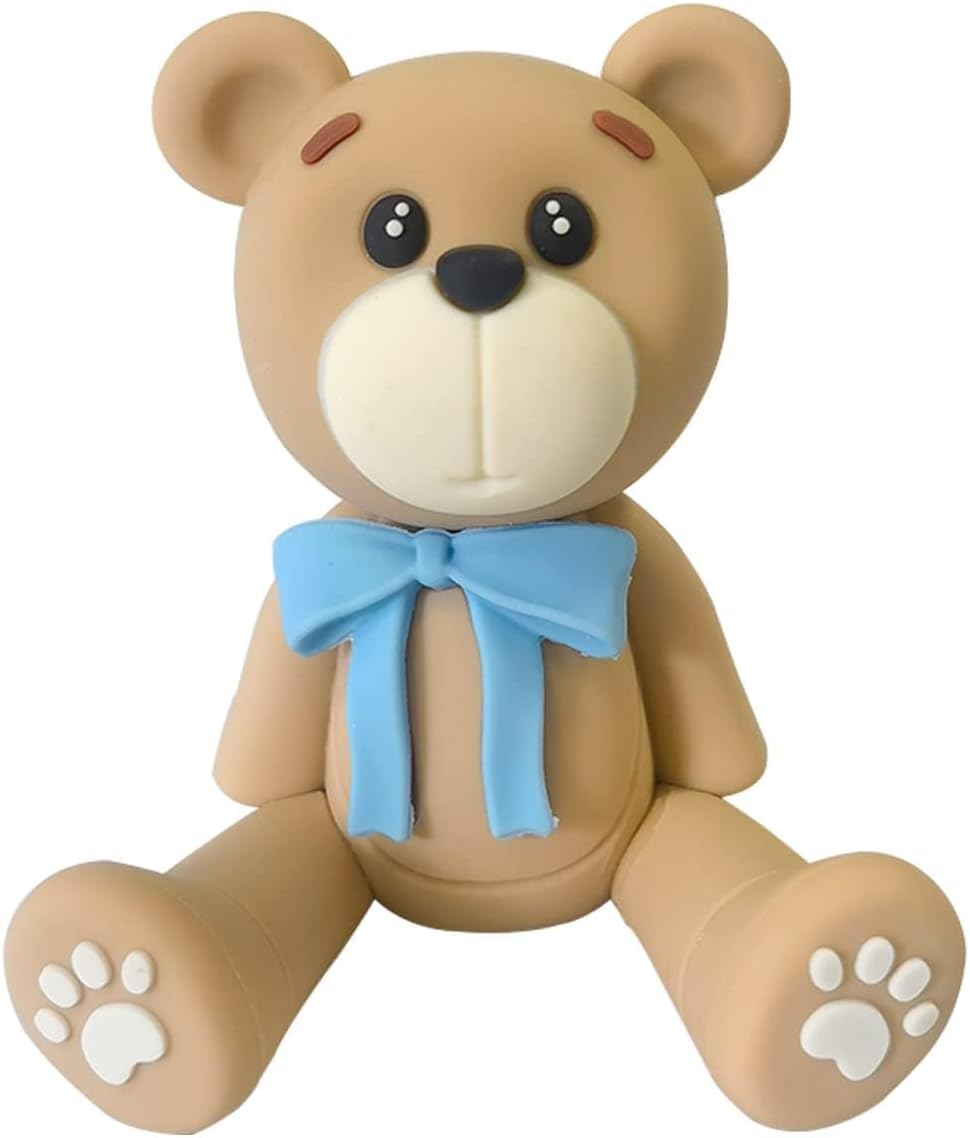 HAVAGDTM 3D Bear Cake Toppers for Baby Shower Birthday Party