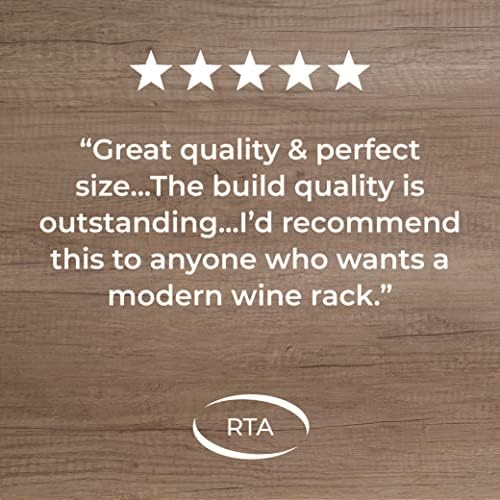 RTA Freestanding Wine Rack 16 Bottles Black Ash Pine