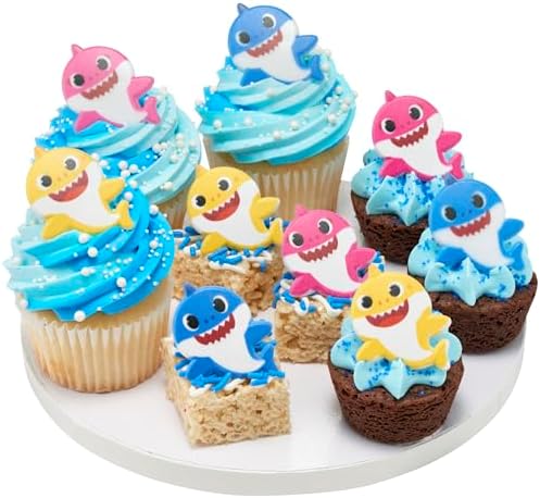 DecoPac Pinkfong Baby Shark 24 Cupcake Toppers 1