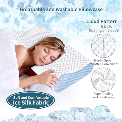 Besyodo Cervical Neck Pillow - Cooling Memory Foam for Pain Relief