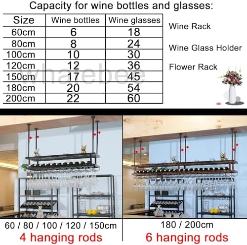 Whalebee Wall-Mounted Wine Rack Black Bronze