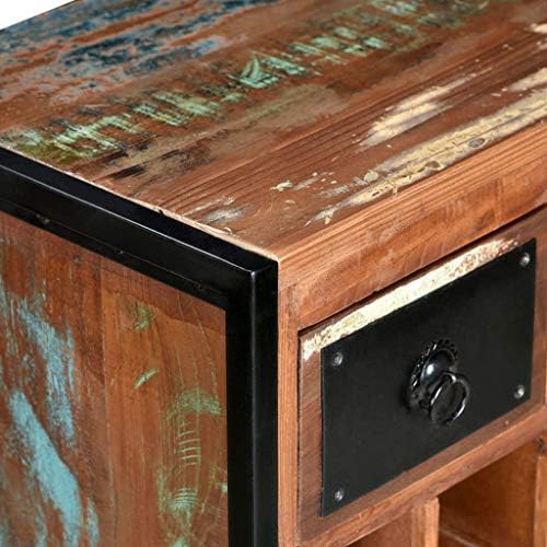 VRAXO 16-Bottle Wine Rack Reclaimed Wood Industrial Style