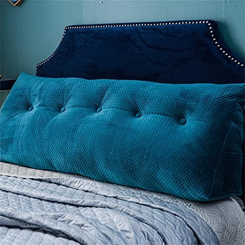 ZZYK Large Bolster Headboard Pillow with Removable Cover Light Blue 47inch