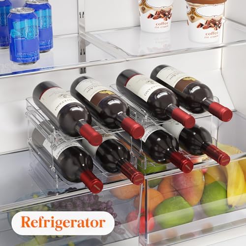 Lifewit 3 Tier Wine Rack with Lockable Wheels