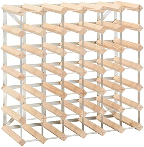 Wooden Wine Rack for 42 Bottles - Modern Rustic Design