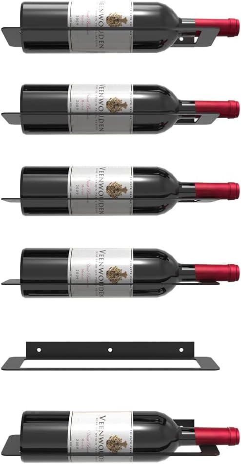 XMANTSEA Wall-Mounted Wine Rack Set of 6