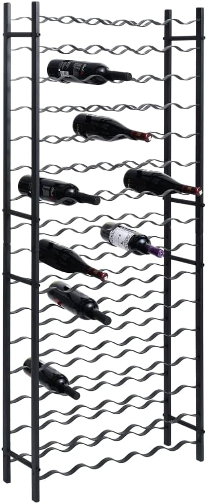 vidaXL Iron Wine Rack 96 Bottle Capacity