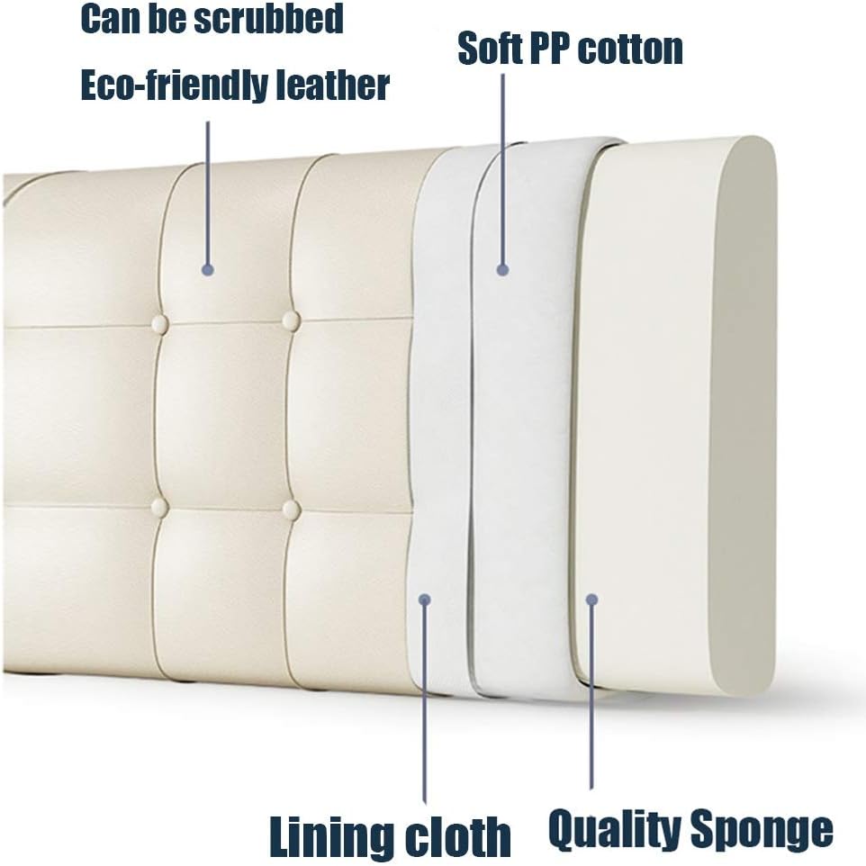 CHIAPERIni Liangjun Headboard Bed Pillow Green 200cm with Removable Cover