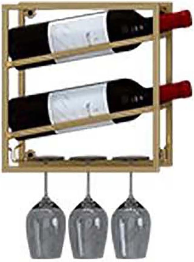 Wall-Mounted Wine Rack with 12 Tiers for Home Bar and Kitchen