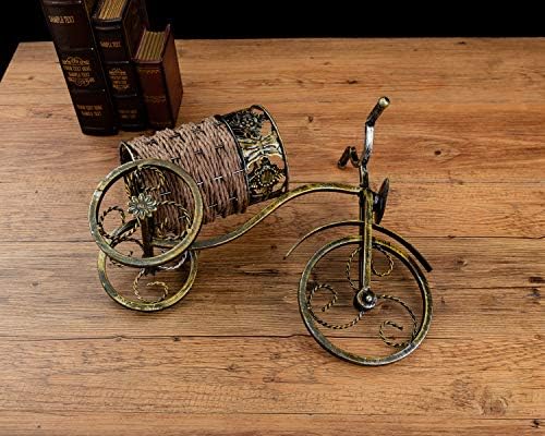 Bicycle Wine Rack Gold Colored Sturdy Metal