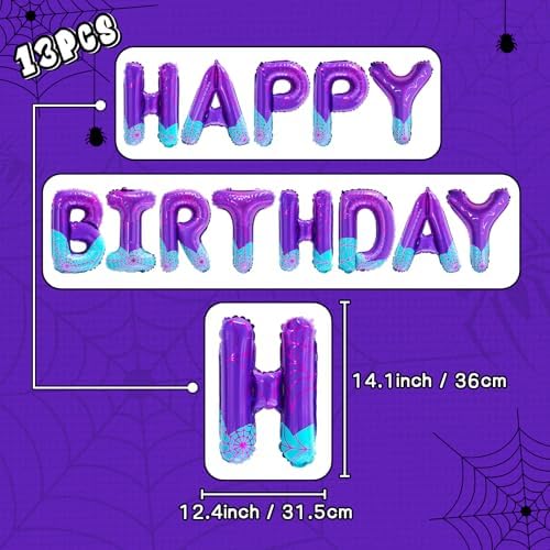 FANGBBO Spider Girl Birthday Balloons 1