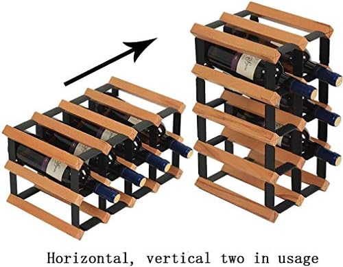 Free-Standing Multi-Layer Wine Rack for 15 Bottles