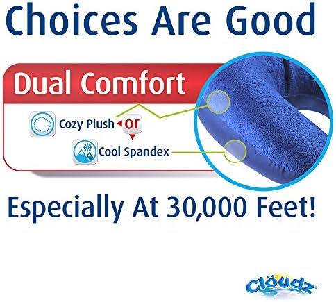 Cloudz Kids Dual Comfort Airplane Neck Pillow - Blue