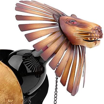 Haofy Lion Shaped Wine Rack Gold Home Decor