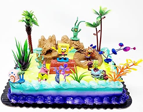 Birthday Celebrations Spongebob Squarepants Cake Topper Set