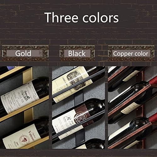 DFSY Wall-Mounted Wine Rack 6 Bottles Gold 1