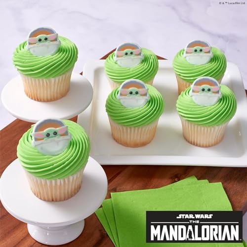 DECOPAC Star Wars The Mandalorian The Child Cupcake Rings - 24 Pack 1