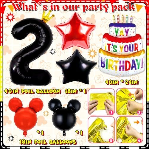 Yusino 132pcs Oh Twodles Birthday Decorations for Boy