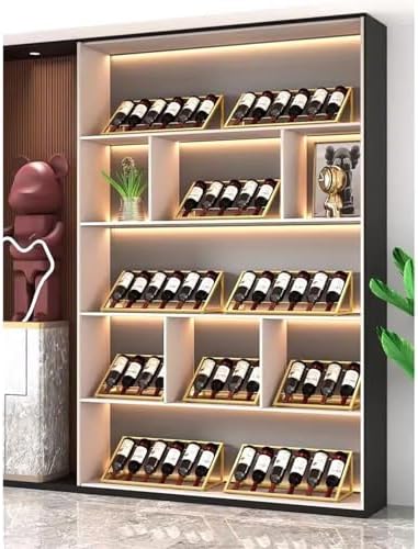 SONGCHAO Countertop Wine Rack Black