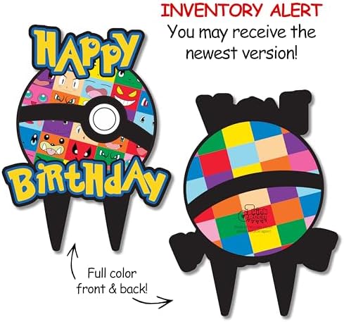 Think Green Fun Anime Poke Mon Cake Topper