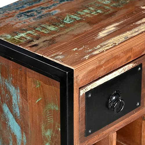 YITHOPI Wine Rack for 16 Bottles Solid Reclaimed Wood