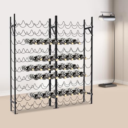 Mignonnememe 10-Tier Freestanding Wine Rack for 100 Bottles