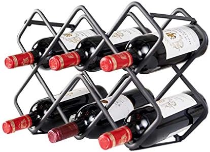 DYPA-AF12 Simple Black Metal Wine Rack
